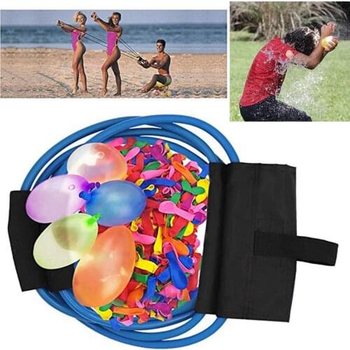222PCS Magic Water Balloons Launcher Water Bombs Swimming Pool Beach Toys For Kids Balloon 3 Person Launchers War Game