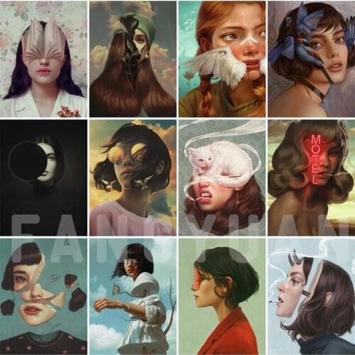 Diamond Painting Abstract Creative Figures Diamond Embroidery Mosaic Portrait Cross Stitch Wall Pictures for Home Decoration