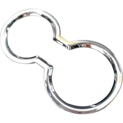 For Hyundai Creta Ix25 Car Front Water Cup Holder Stainless Steel Decoration Frame Cover Trim Accessories