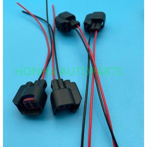 Free shipping 50/100/200 pcs Fuel Injector Connector Wiring Plugs Clips EV6 EV14 Fuel Injectors USCAR Connector Pigtail