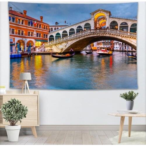 Custom Tapestry Venice Tapestry Wall Hanging Tapestries Forest Tapestry Bedspread Yoga Mat Blanket Bed Table Cloth