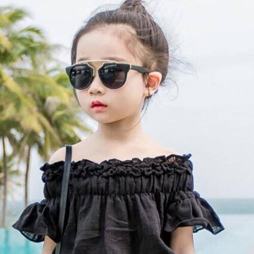 Fashion Single beam frame kids Sunglasses girls boys glasses Eyewear baby children sunglasses uv400 Sun glasses oculos infantil