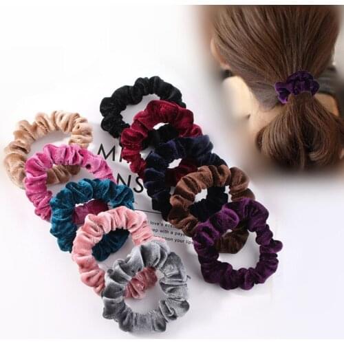 5/6Pcs/Set Hair Scrunchies Elastic Hair Bands Velvet Scrunchie Set Fashion Headband Ponytail Holder Women Hair Accessories