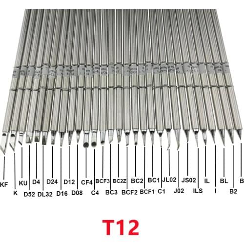 T12 Series Soldering Iron Tips for HAKKO T12 Handle LED vibration switch Temperature Controller FX951 FX-952