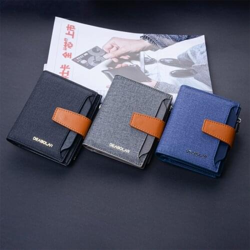 New Canvas Style Wallet Retro Neutral Fashion Mother And Child Wallet Zipper Buckle Multifunctional Coin Purse K3212