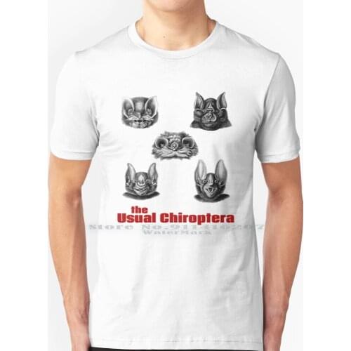The Usual Chiroptera T Shirt 100% Pure Cotton Bats Usual Vintage Subtle Monochrome Suspects Blame Chiroptera Mugshots