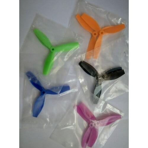 10 Pairs 5045 3 blades Bullnose Propeller CW /CCW for 250 FPV Racing Quadcopter ZMR210 250