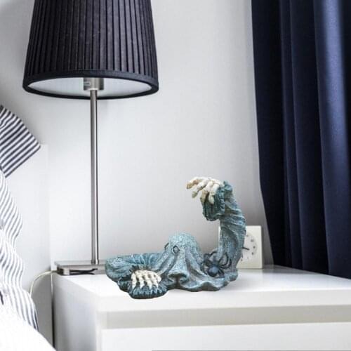 Evil Skull Statue Sculpture Handmade Creepy Darkness Garden Horror Halloween Resin Decor Gift Cultural Meaning Garden Ornament