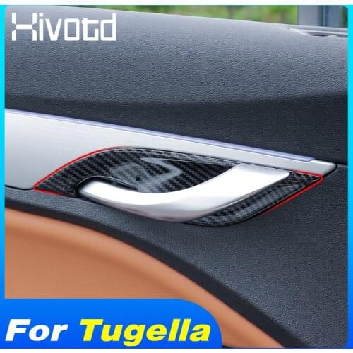 Car Styling Inner Door Bowl Covers Trims Interior Door Handle Decoration Panel For Geely Tugella FY11 2021-2019 Accessories