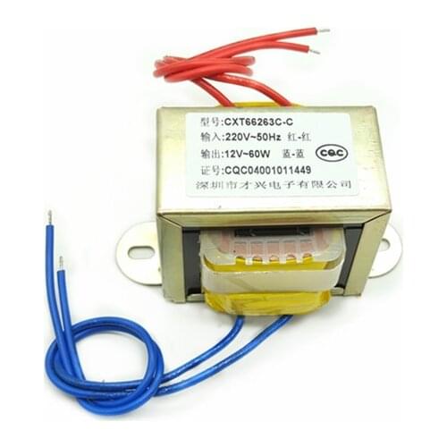 EI66-60W transformer 60W DB-60VA 220V 380v to 6V/9V/12V/15V/18V/24V/ Single Voltage ( Output 2 Lines) AC power supply