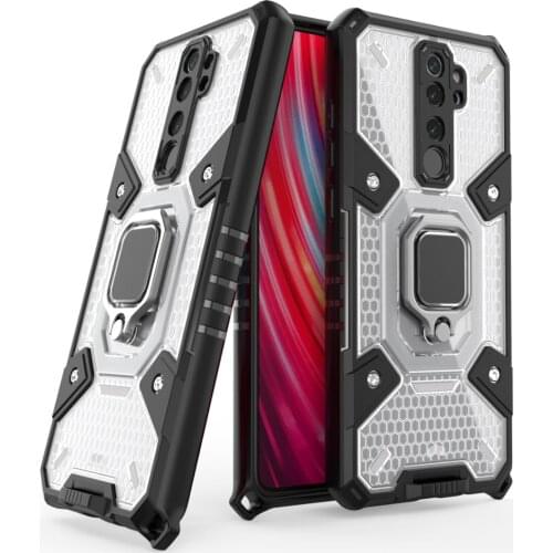 Shockproof TPU Bumper Ring Stand Fundas PC Cover For Xiaomi Redmi Note 8 Pro Note8 Pro 8pro 6.53 Inch Case Coque Shell Housing