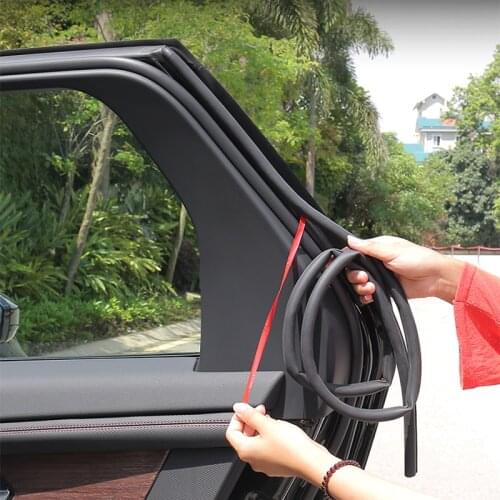 5 Meters B D Z P Type Car Door Seal Strip Auto Sticker Rubber Noise Insulation Anti-Dust Soundproofing Sealing Strip Accessories