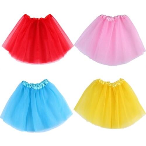 Fashion Baby Girls Tutu Skirt Children Dance Skirt Beautiful Appearance Translucent 3-Layer Net Yarn Girls Childrens Products