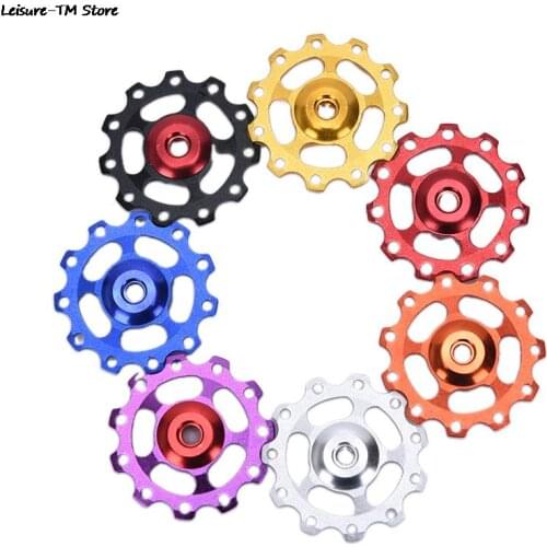 12T Aluminum Alloy MTB Bicycle Rear Derailleur Pulley Jockey Wheel Road Bike Guide Roller Idler Part Cycling Accessory
