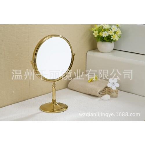 Qianlis makeup mirror factory factory direct supply wholesale desktop mirror copper cosmetic mirror beauty mirror