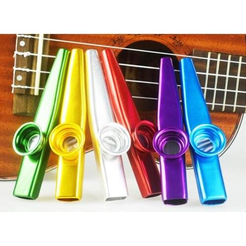 100pcs Factory Direct Ukulele Guitar Partner Metal Kazoo Harmonica Flute