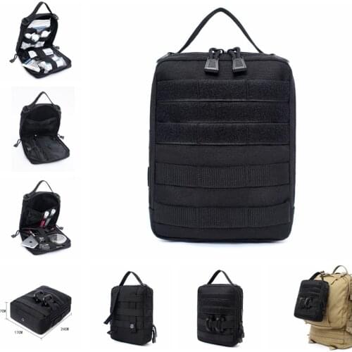 1000D Camping Survival First Aid Kit Bag Military Tactical Medical Waist PackEmergency Travel Camping Oxford Cloth Molle Pouch