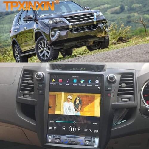 128G Tesla Android Player Head Unit For Toyota Fortuner Hilux 2007 2008 2009 2010 2011 2012 2013 2014 2015 Audio Radio Receiver