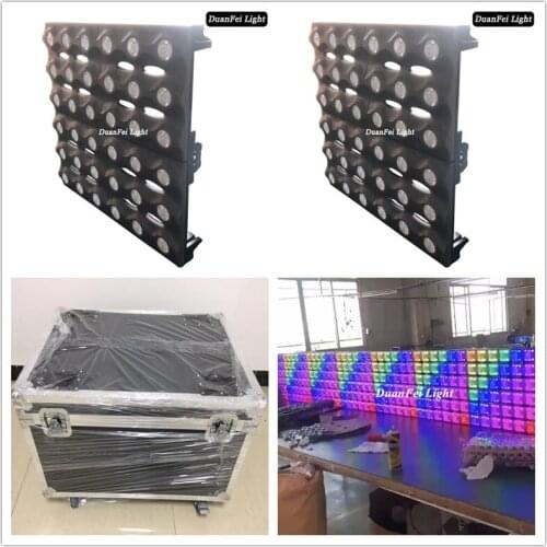 4pcs with flycase 36x3w led matrix light rgb blinder colorful led light pixel dot lyre wash led rgb