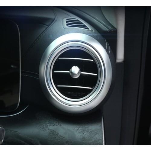 Car Accessories For Mercedes BENZ W213 E200L/300L 2016-2018 ABS Carbon Fiber Style Outlet Protective Interior Stickers Trim