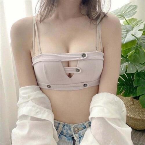 Crystal fresh no rims small breasts sexy gathering supporting underwear womens suit thickening adjusting anti-sagging girl bra