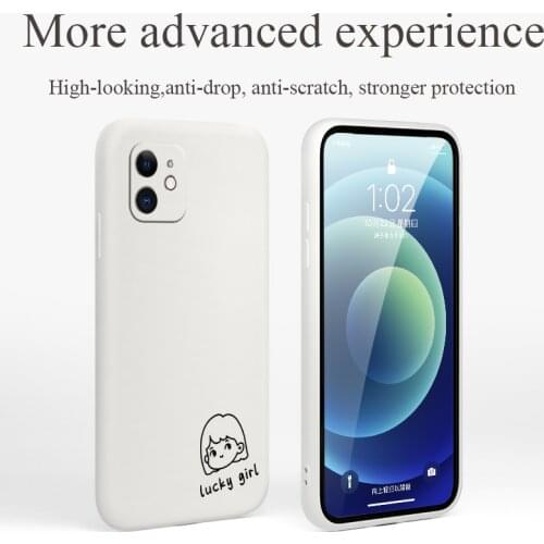 Naive Male Avatar Phone Case For iPhone 12 Pro Max 11 X XS XR XSMAX SE2020 8 8Plus 7 7Plus 6 6S Plus Liquid Silicone Cover