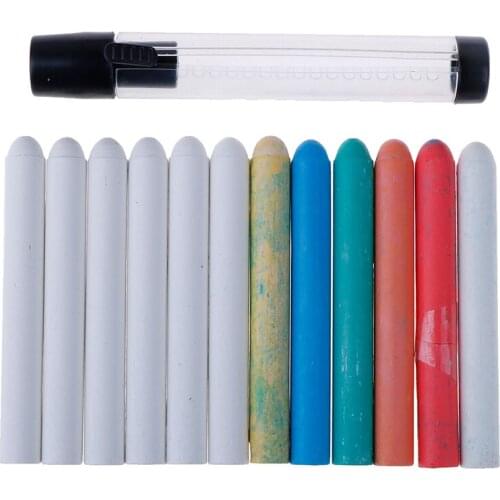 Color White Dustless Chalk Pens for Chalkboard Kitchen Jar Removable 6 Color Water Soluble Chalk Mark Pen Stationery 6pcs/lot