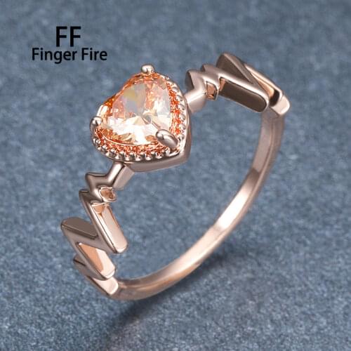 Finger fire Rings With Crystals