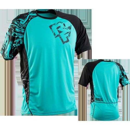 RACEFACE Mens Summer Downhill JERSEYS Speed Dry Mountaion Bike Clothes racing sports wear Riding SHORT Sleeve Jerseys