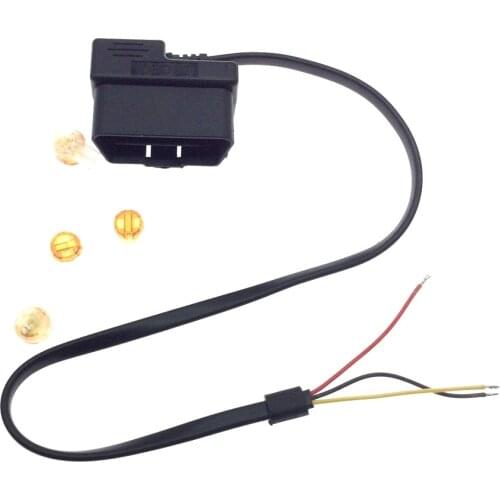 OBD hidden DVR driving recorderpower adapter cable 12V power supply ACC 16pin