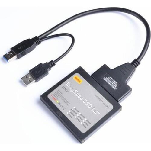 Super velocidad USB 3.0 a SATA 7 + 15 Pin 22 Pin Cable adaptador para disco duro de 2,5 "HDD unidad con