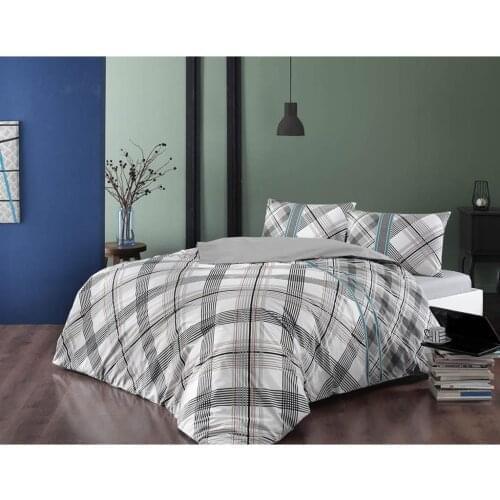 Crown Floyd Ranforce Single Double Quilt Cover Set Gray