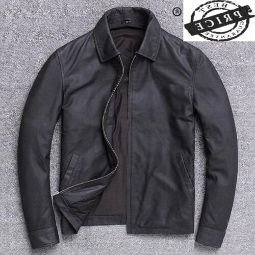 Streetwear 100% Natural Genuine Leather Jacket Men Autumn Spring Clothes 2021 Moto Biker Real Sheepskin Coat Jackets 1230