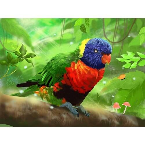 5d Diy New Diamond Painting Garden and Bird Diamond Mosaic Forest Pigeon Cross Stitch Kit Home Wall Decoration Handmade Gift