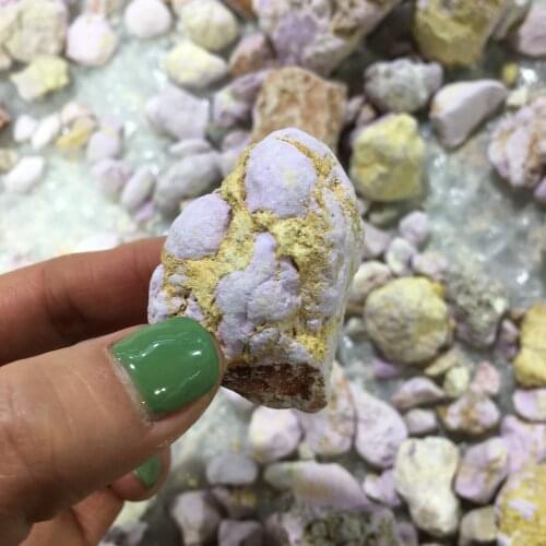 Natural Lepidolite Crystal Slice Rough Ziyun Mother Rock Stones Luminous Specimen Purple Mica For Decorati healing gift
