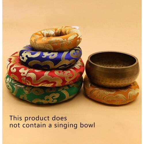 New Yoga Tibetan Singing Bowl Mat Himalayan Hand Hammered Chakra Meditation Religion Belief Buddhist supplies Home Decoration