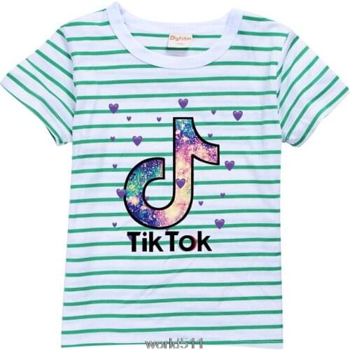 Boys And Girls Tik Tok 3D Tshirts Clothing Beautiful Cute T-shirt Printed Childrens Tshirt Summer Clothes Fashion 2T-16T