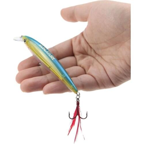 RUNATURE Minnow Floating Lures Summer Fishing Tackle Artificial Minnow Topwater Pencil Baits River Fishing Items