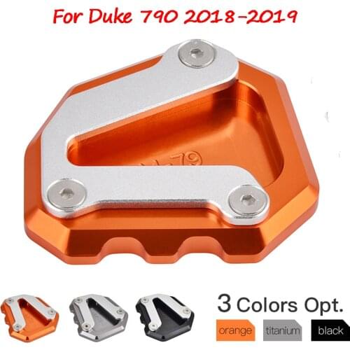 For KTM Duke 790 Duke790 2018-2019 Motorcycle Kickstand Foot Side Stand Extension Enlarge Pad Support Plate