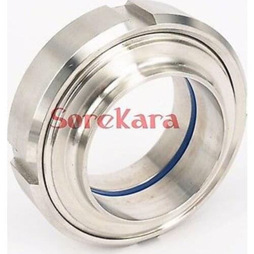 32mm SS304 Stainless Steel Sanitary SMS Weld On Socket Union Set Pipe Fitting For Food Industries