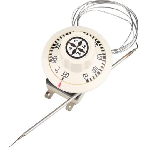 CAEM-400 Italy Caem Capillary Thermostat 60-400 Celsius 3 Pins Terminal High-temperature Adjustable Tempering Switch 20A 240VAC
