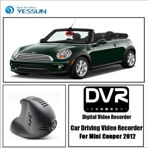 YESSUN for BMW Mini Cooper 2012 2013 Driving Recorder APP Control Car wifi DVR Car Dash Cam Front camera Keep Video Recorder