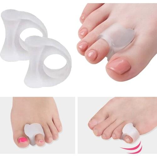 1 Pair Toe Separators Silicone Bunion Guard Foot Care orthopedic Finger Toe Separator Correction Pad Foot Care Tool