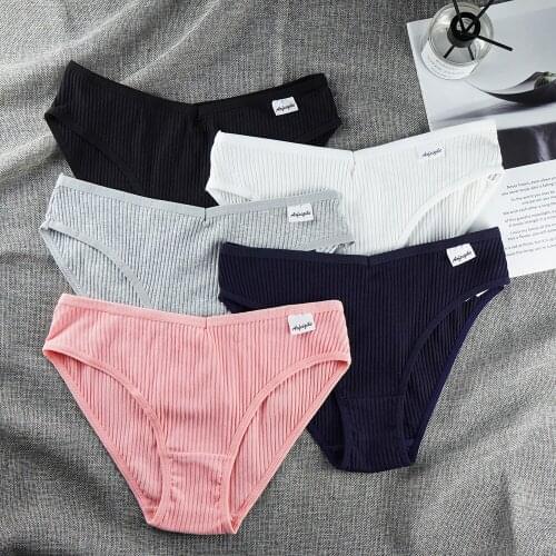 1 Piece Lot Underwear Women Cotten Panties for Ladies Pink Panties Girls Briefs Mid-Rise Sexy Lingerie Femme Wholesale Lots Bulk