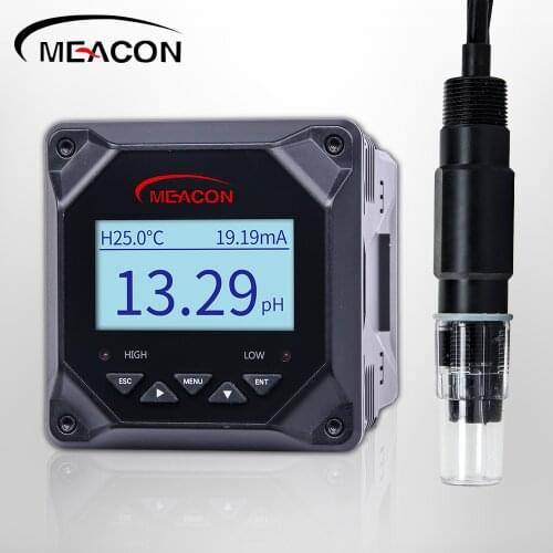 2 relays 24V or 220V 4-20mA digital output control dosing pump waste water online orp ph meter