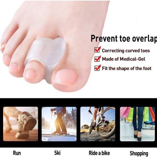 2pcs/pir Toe Separator Insoles Ring Separation Hallux Valgus Correction Pad Foot Care Orthopedic Foot Toe Hallux Valgus Correct