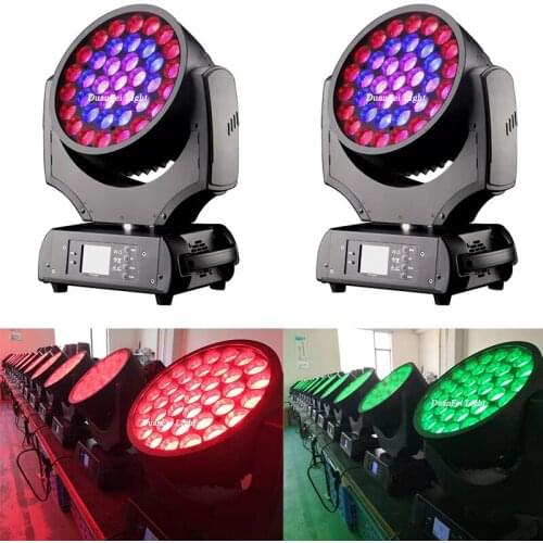 4pcs Stage Dj disco party bar club circle ring control led 37x15w 4in1 rgbw wash zoom moving head light