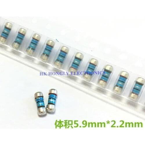 50PCS 0204 3.5x1.4mm 0207 5.9x2.2mm 0.1R 0.2R 0.22R 0.3R 0.1 ohm 0.2 ohm 0.3 ohm SMD MELF Resistor