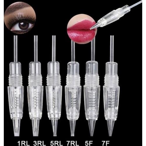 50pcs Microblading 2020newest Cartridge Needle for Charmant machine permanent Makeup Machine Pen Princesse Tattoo Machine Needle