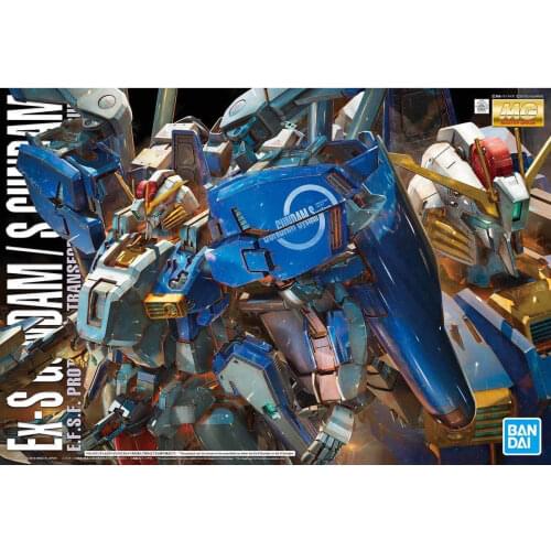 BANDAI GUNDAM 1/100 MG MSA-0011S EX-S Gundam model kids assembled Robot Anime action figure toys